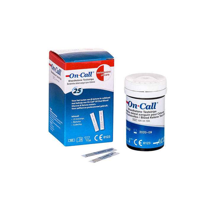 GK Dual Blood Ketone Test Strips (x25)
