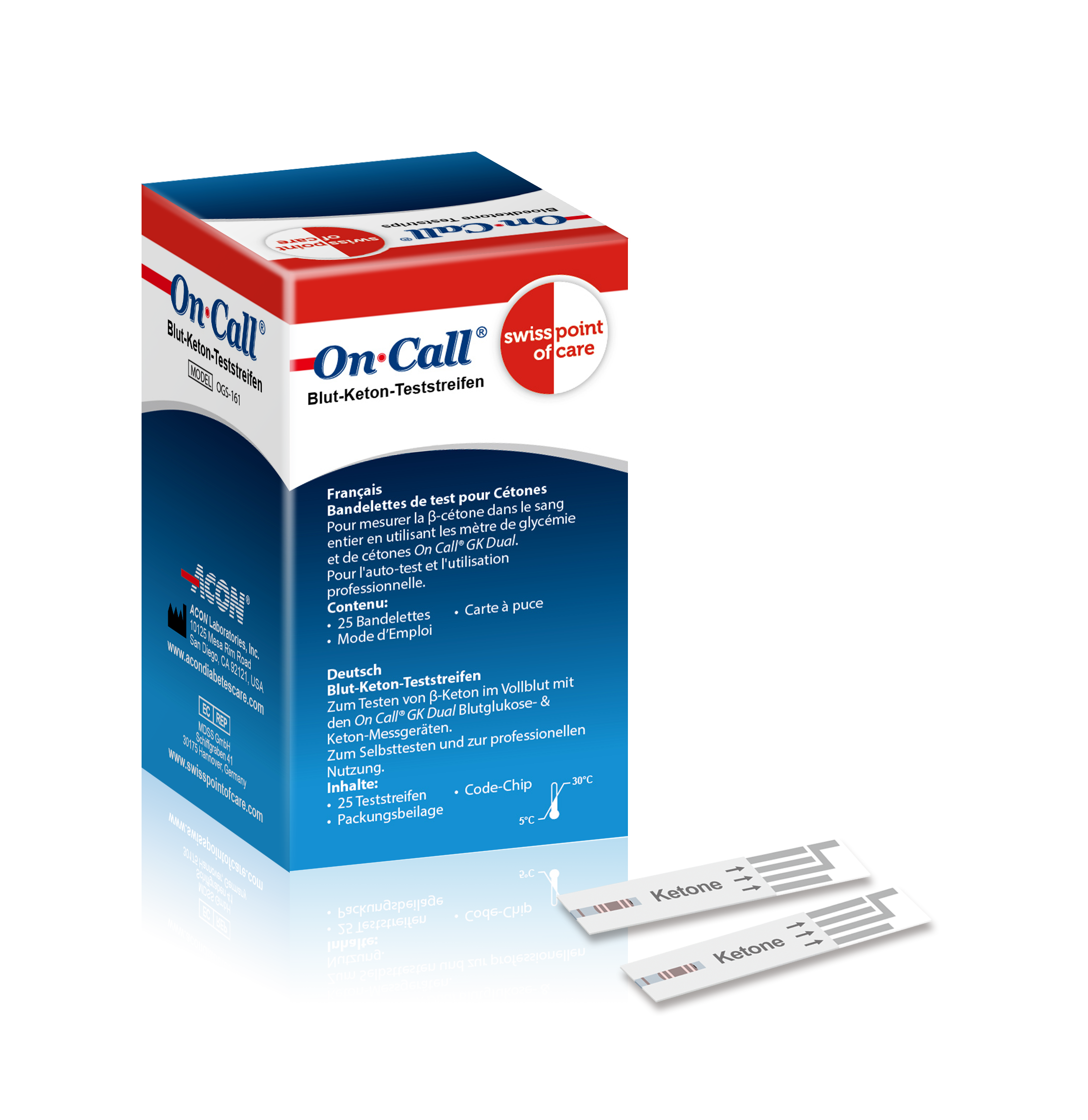 GK Dual Blood Ketone Test Strips Bundle (x75)