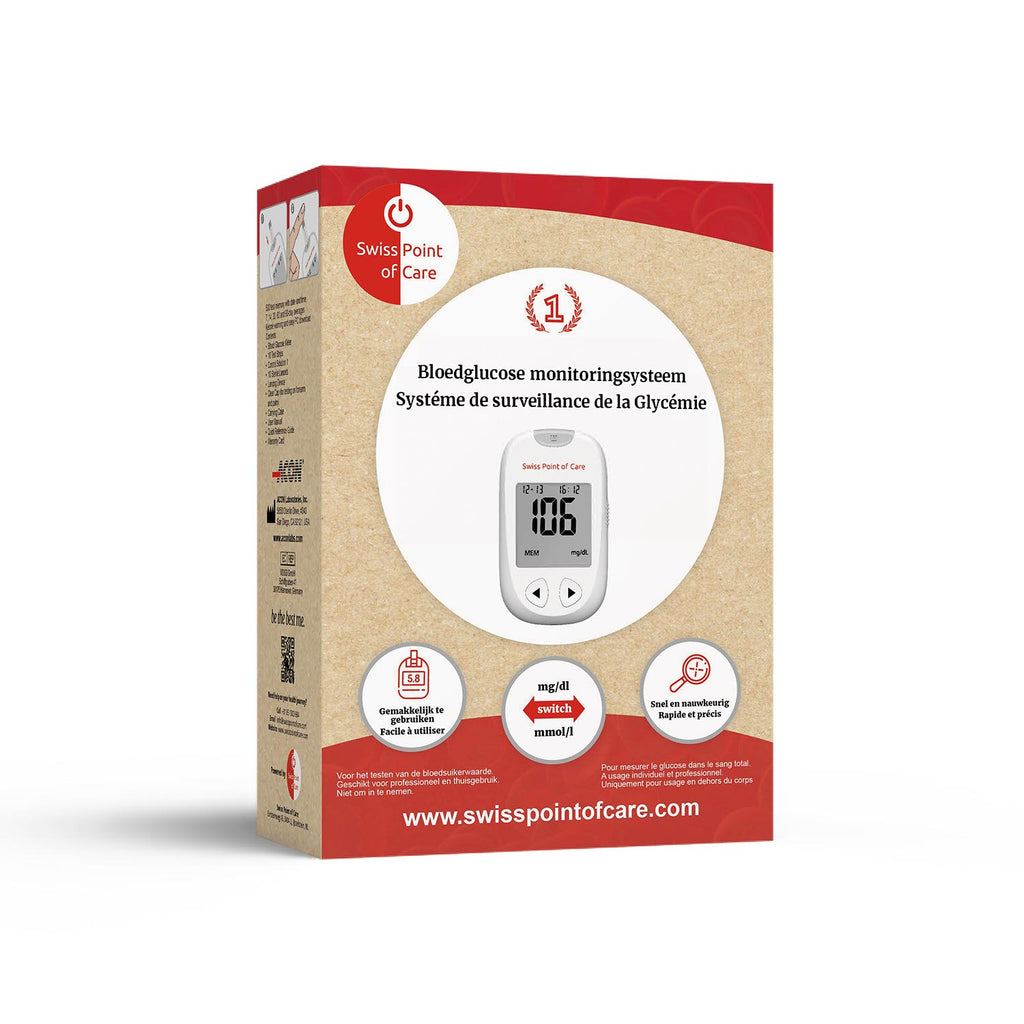 Swiss Point of Care On Call Extra Glucose Meter Starterpack (10 strips)