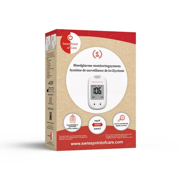 Swiss Point of Care Blood Glucose Test Strips (x50)