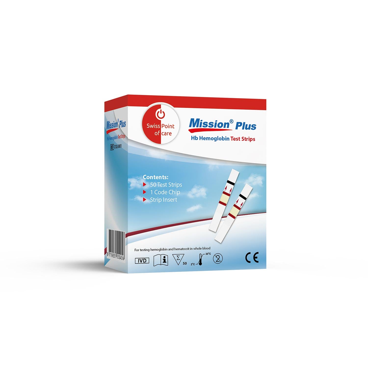 Mission Plus Hb Hemoglobin Teststrips (x50)