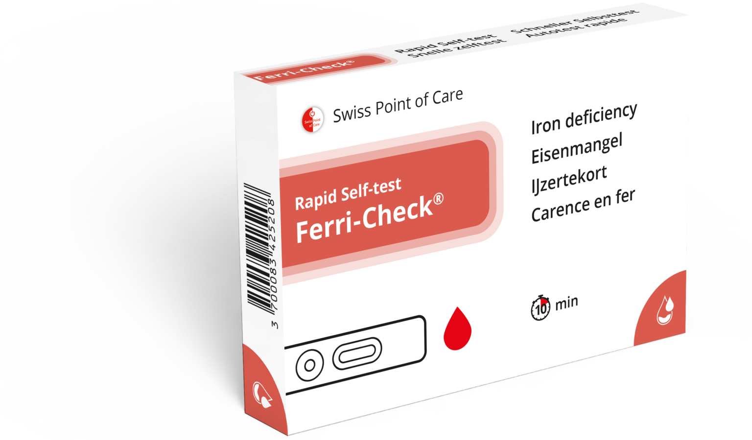 Swiss point of Care - Rapid Self-test Ferri Check