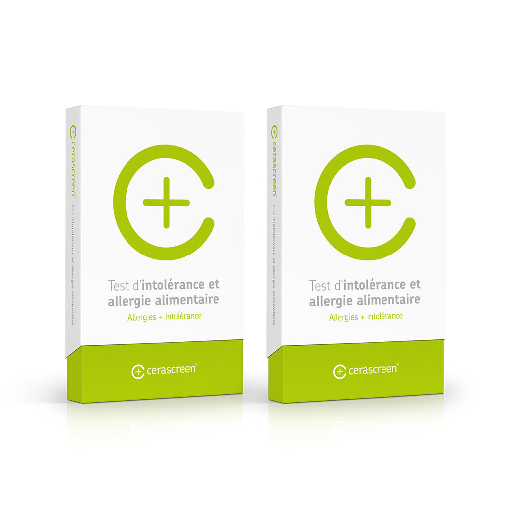 Pack Avantage - 2 Tests allergie et intolérance alimentaire
