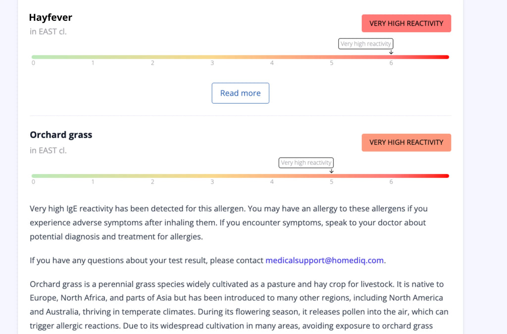 Homed-IQ Inhalation Allergy Test