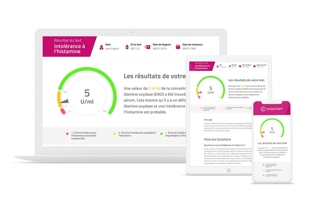 Pack Eco 2 Tests Intolérance à l'histamine