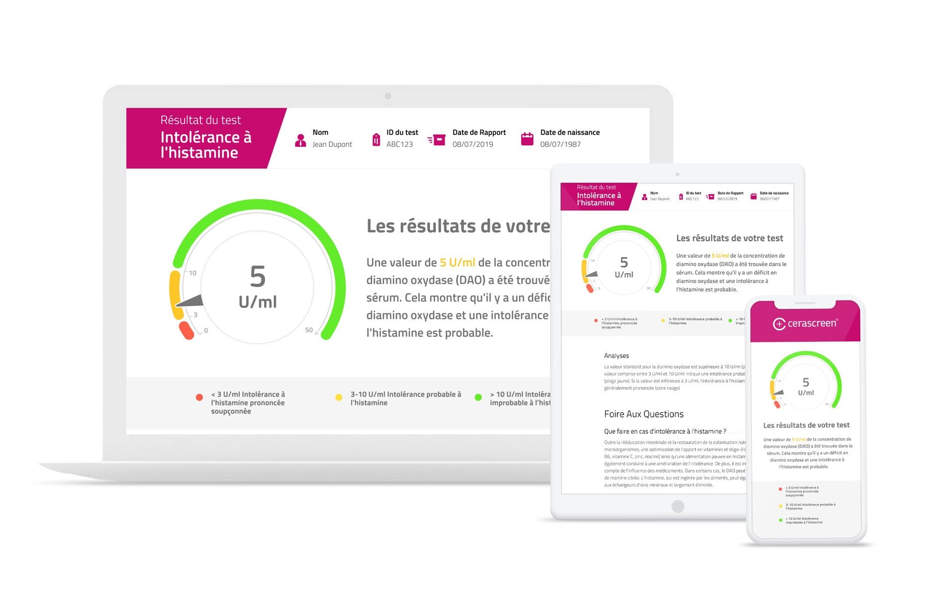Pack Eco 2 Tests Intolérance à l'histamine